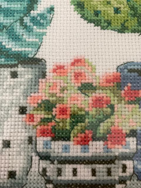 Potted Cactus Plants Cross Stitch