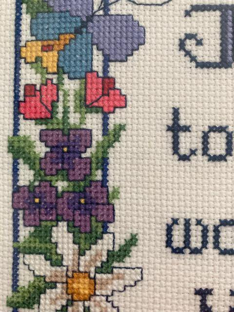 Today is the Tomorrow... Cross Stitch