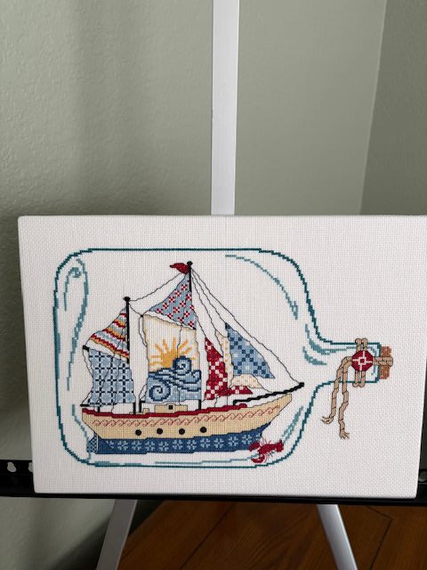 Quilts in a Bottle Cross Stitch