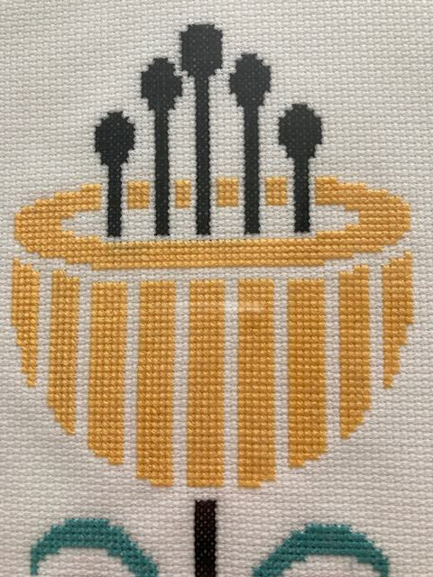 Abstract Flower I Cross Stitch