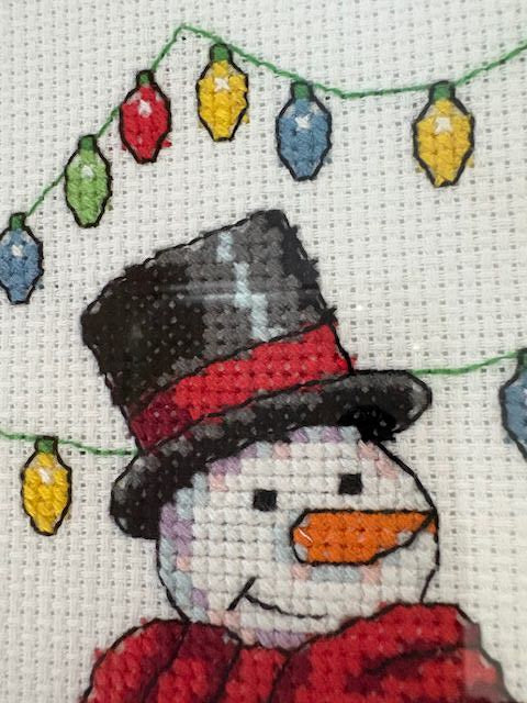 Holiday Snowman Cross Stitch