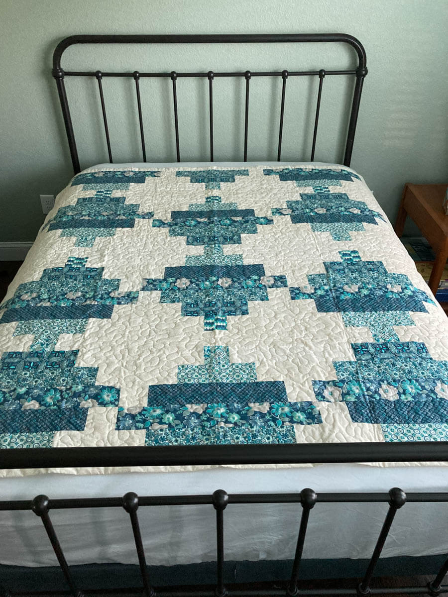 Homemade quilt queen size deals