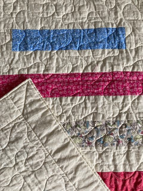 Bars and Squares Handmade Quilt