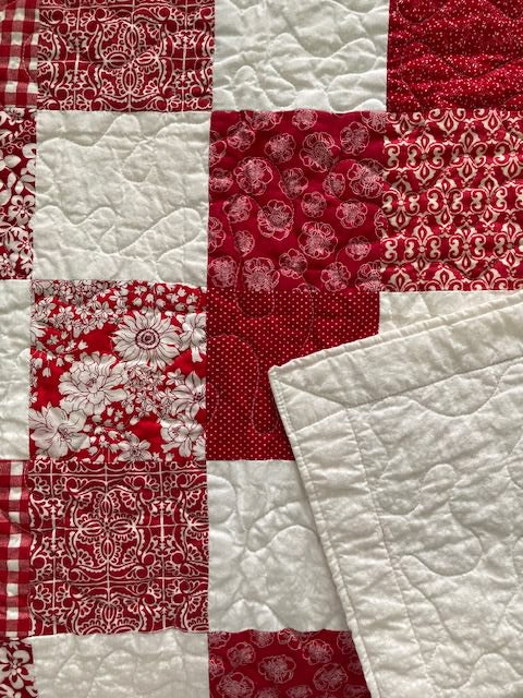 Simple Four Inch Squares IV Handmade Quilt