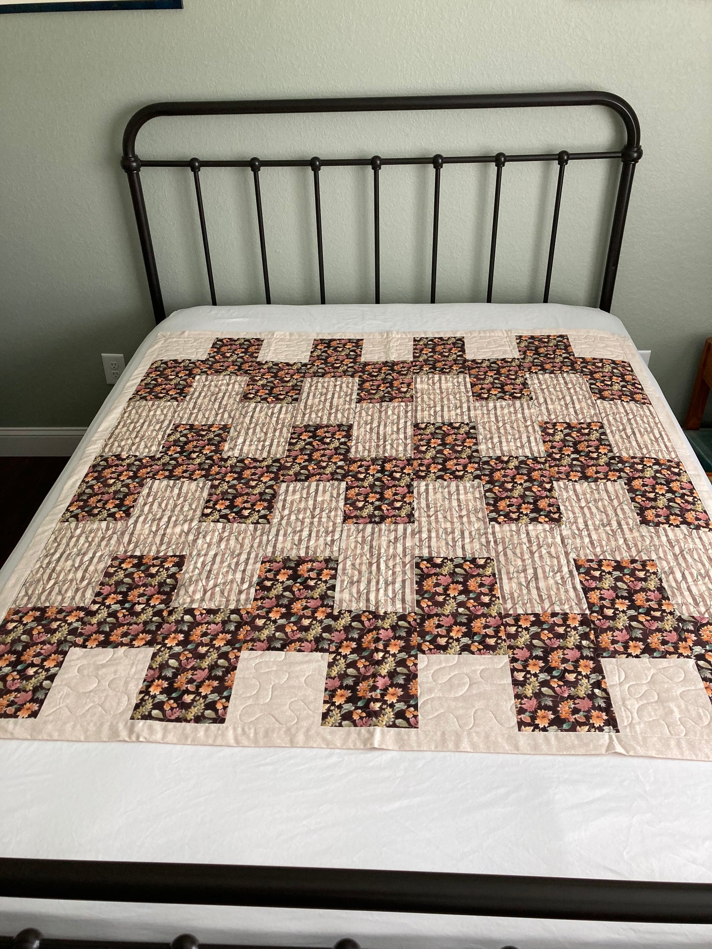 Leaves and Trees Handmade Quilt