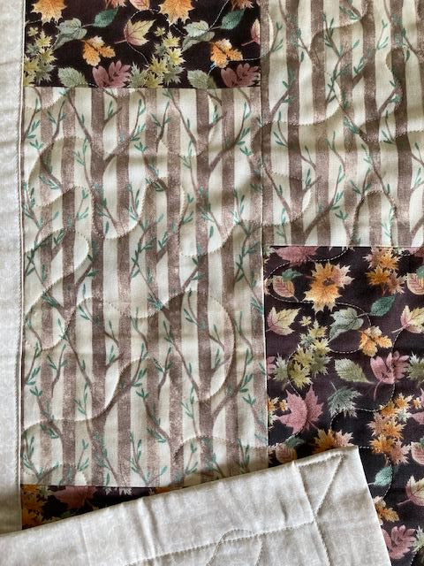 Leaves and Trees Handmade Quilt