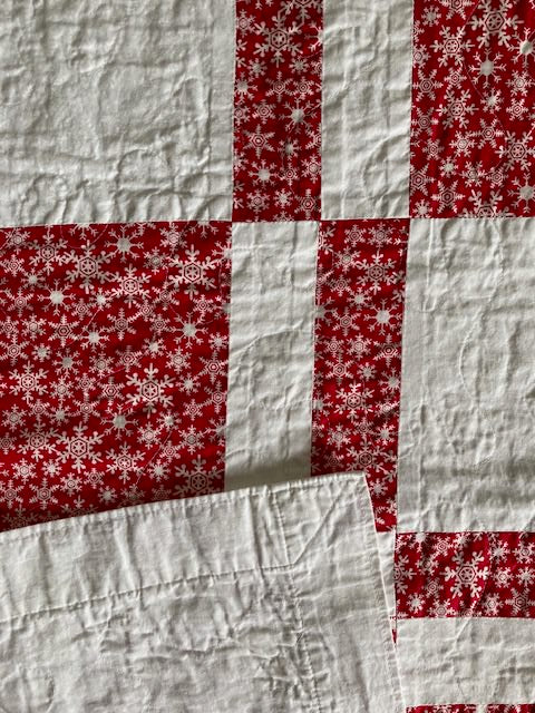 Snowflakes Galore Christmas Handmade Quilt