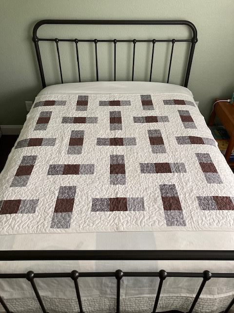 Brown Weave Handmade Quilt