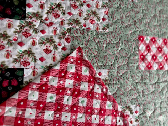 Diamonds and Diamonds III Christmas Handmade Quilt
