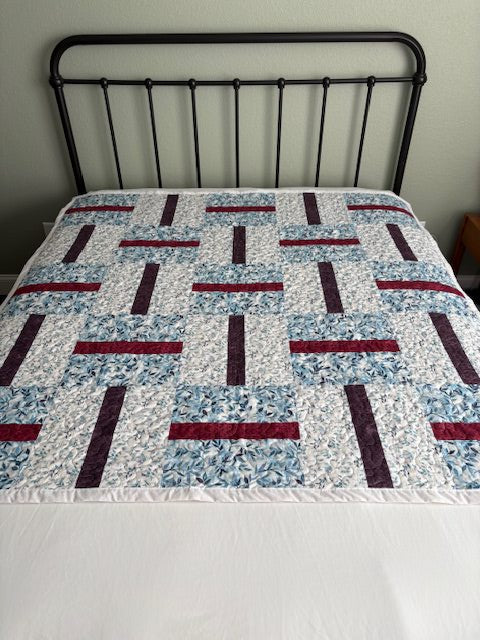 Banded Blocks II Handmade Quilt