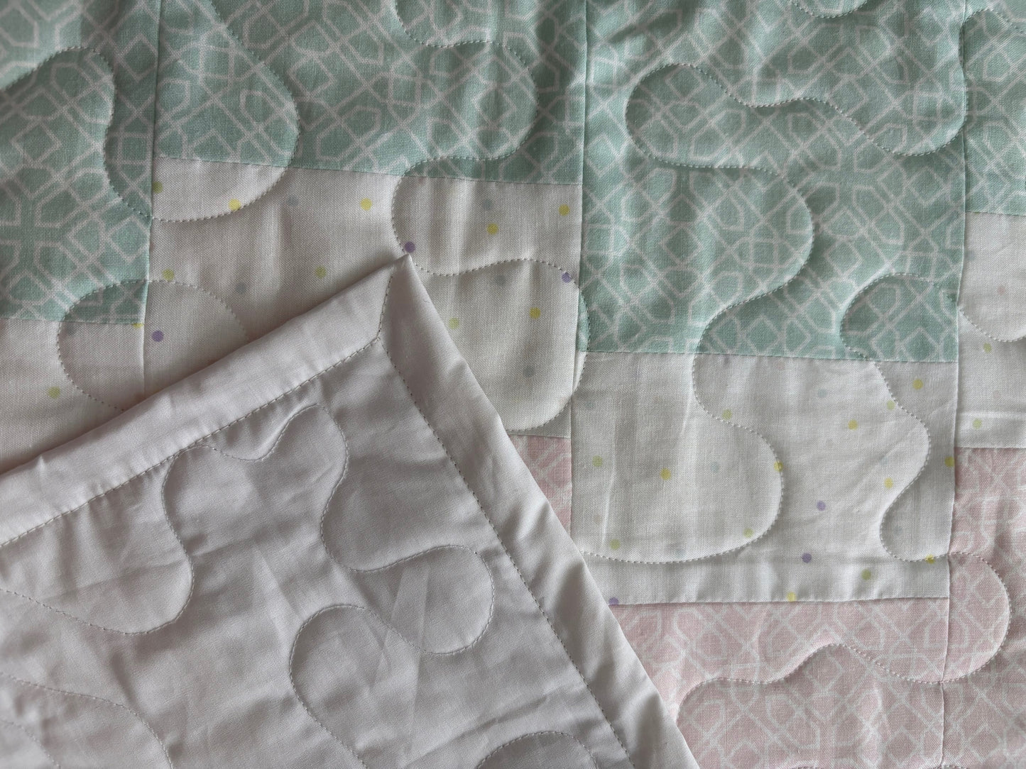 Cloud Nine Crib Handmade Quilt