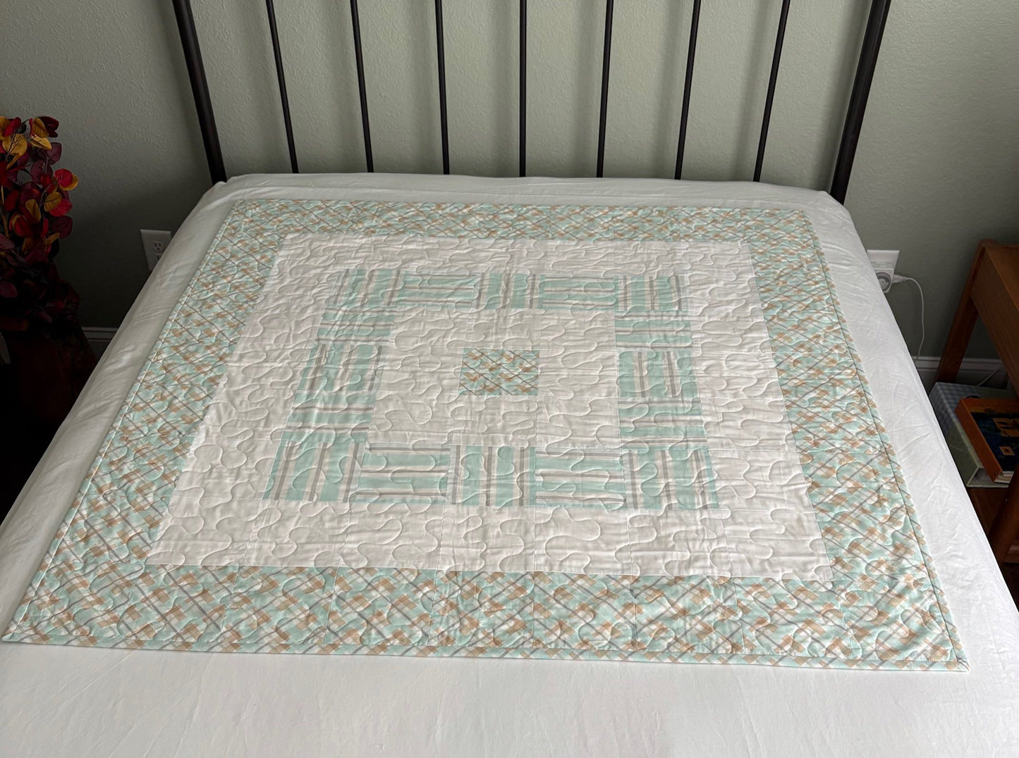 Square Rings Child Handmade Quilt