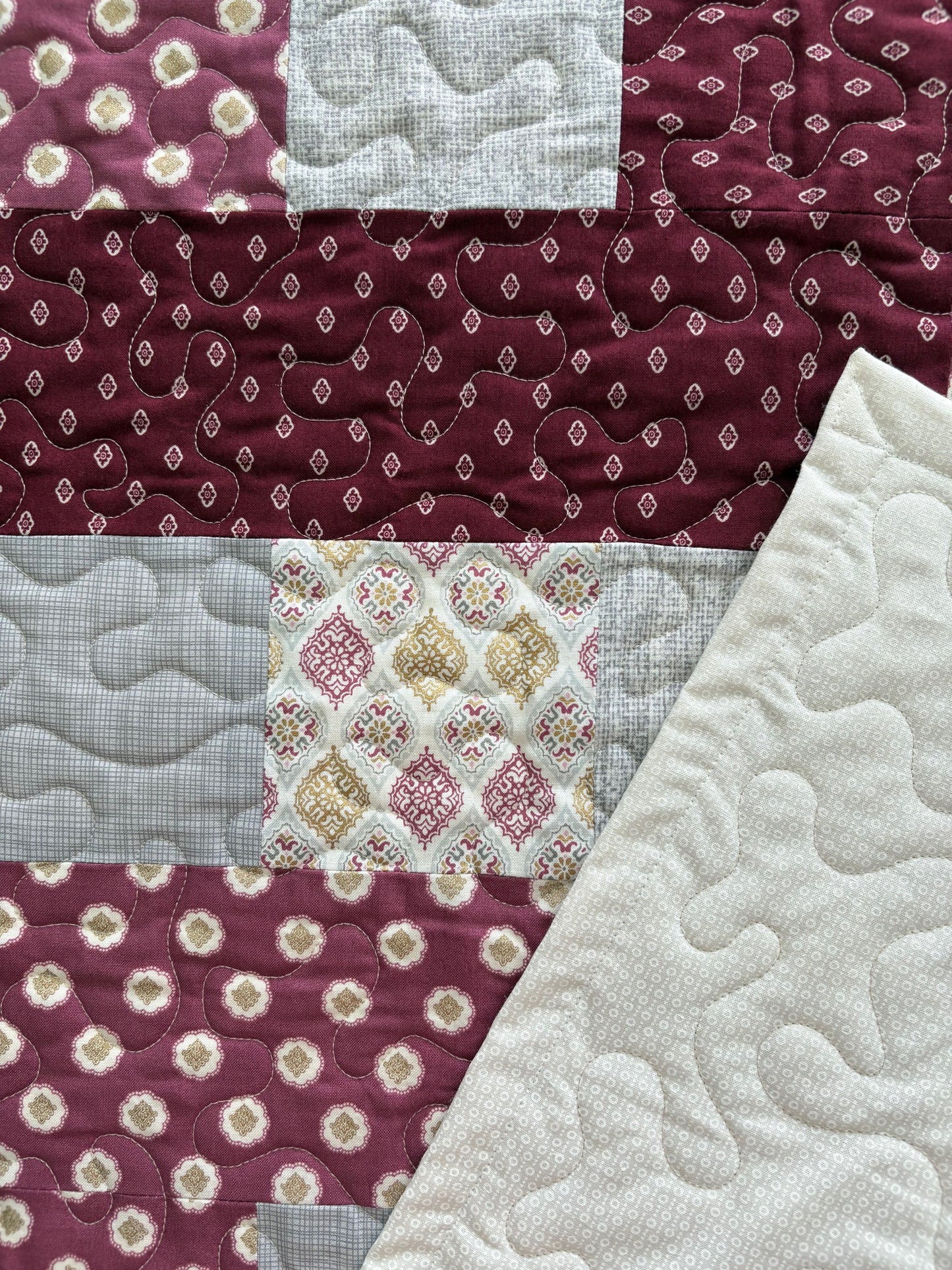 Zig Zag III Handmade Quilt