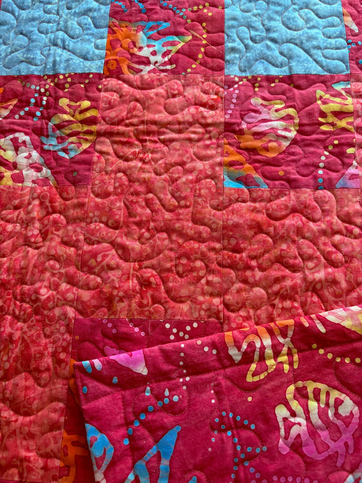 Fishes Everywhere Handmade Quilt