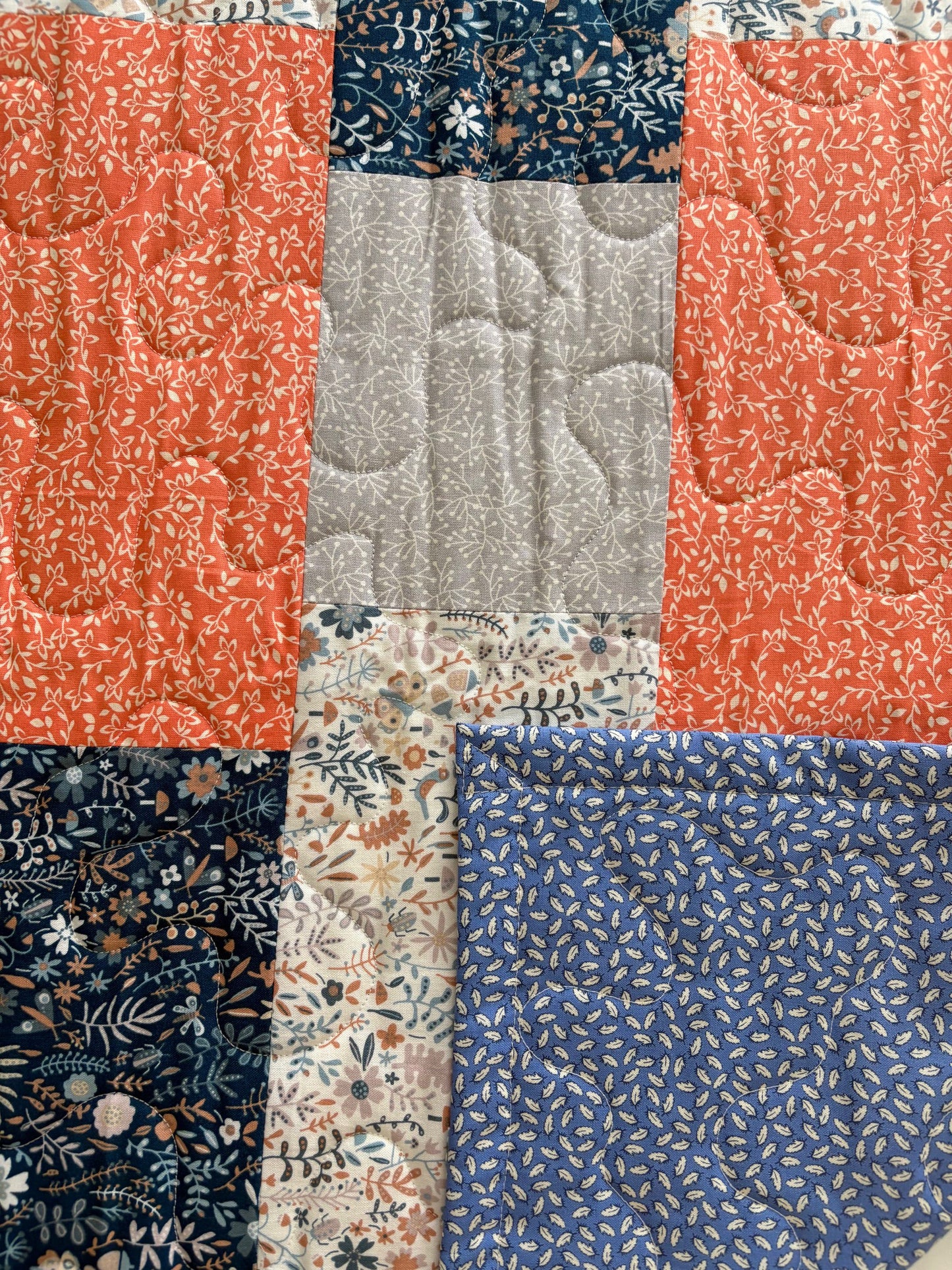 Mixed Florals Handmade Quilt