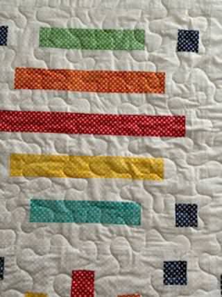 Bars and Squares II Handmade Quilt