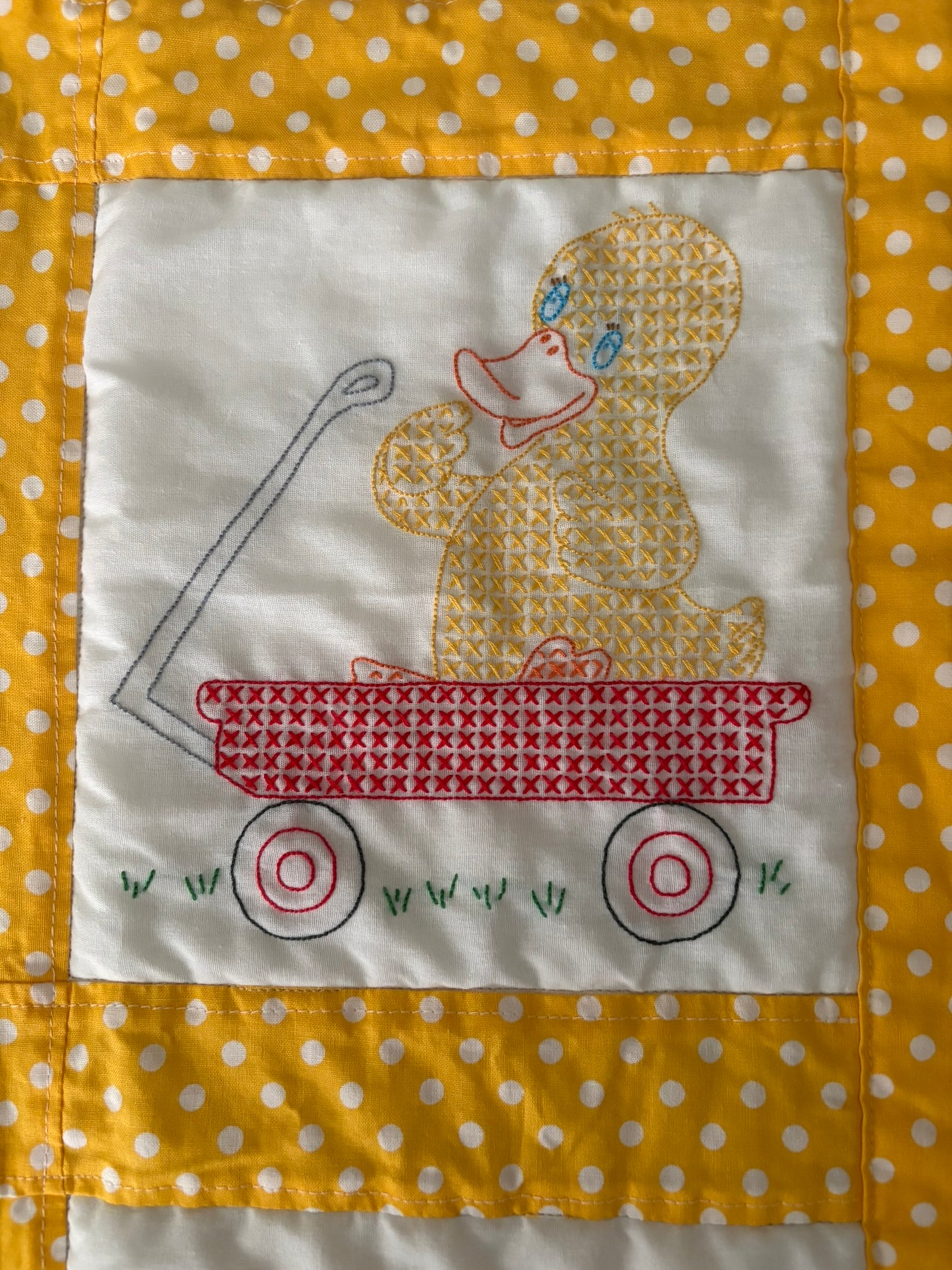 Duckies II Handmade Baby Quilt