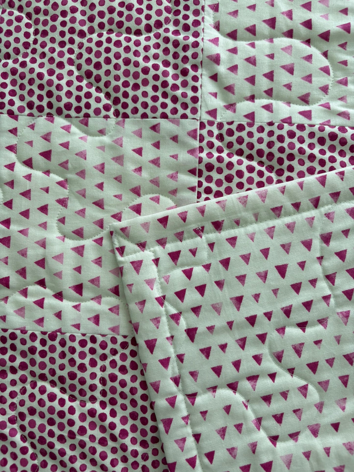 Raspberry Delight Handmade Quilt