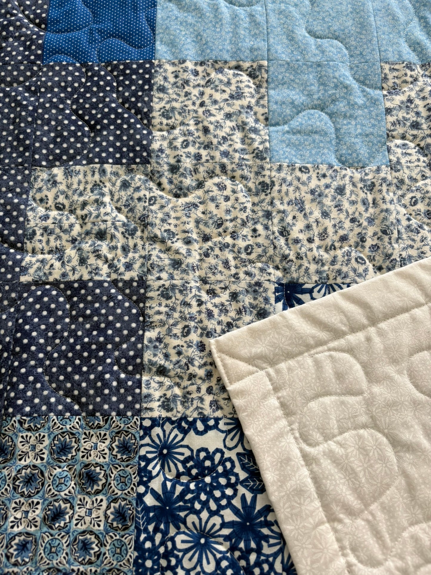 Puzzle Pieces III Handmade Quilt