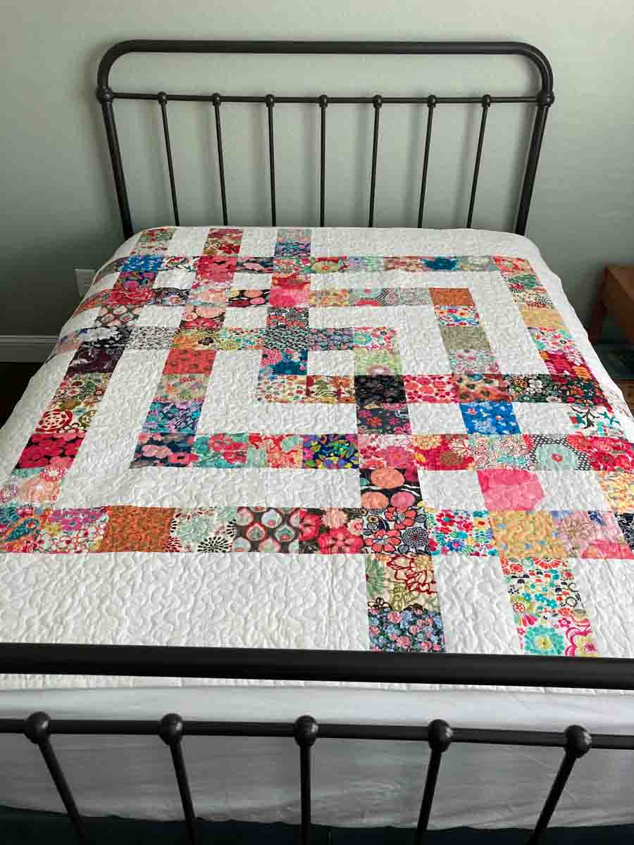 carpenters square handmade quilt multicolor
