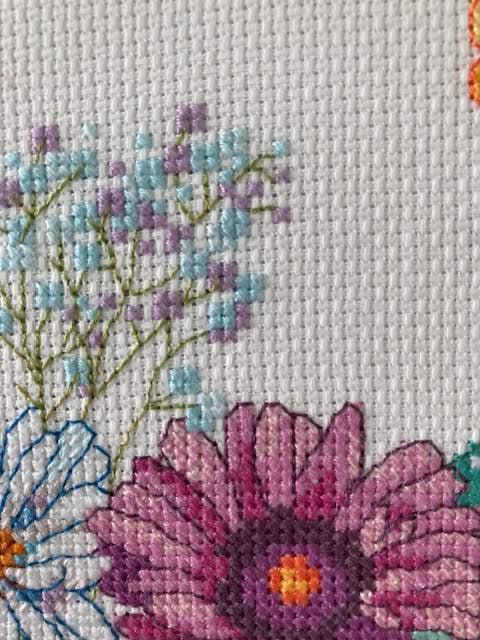 Wildflower Jar Cross Stitch