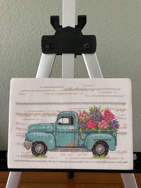 Flower Truck Cross Stitch