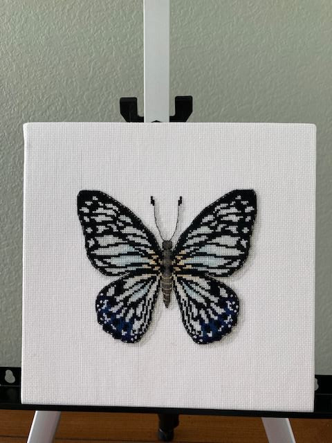 Blue Butterfly Cross Stitch