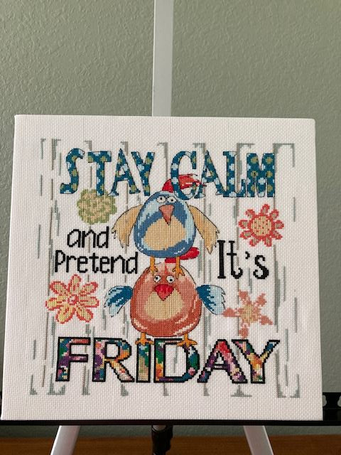 Stay Calm Cross Stitch