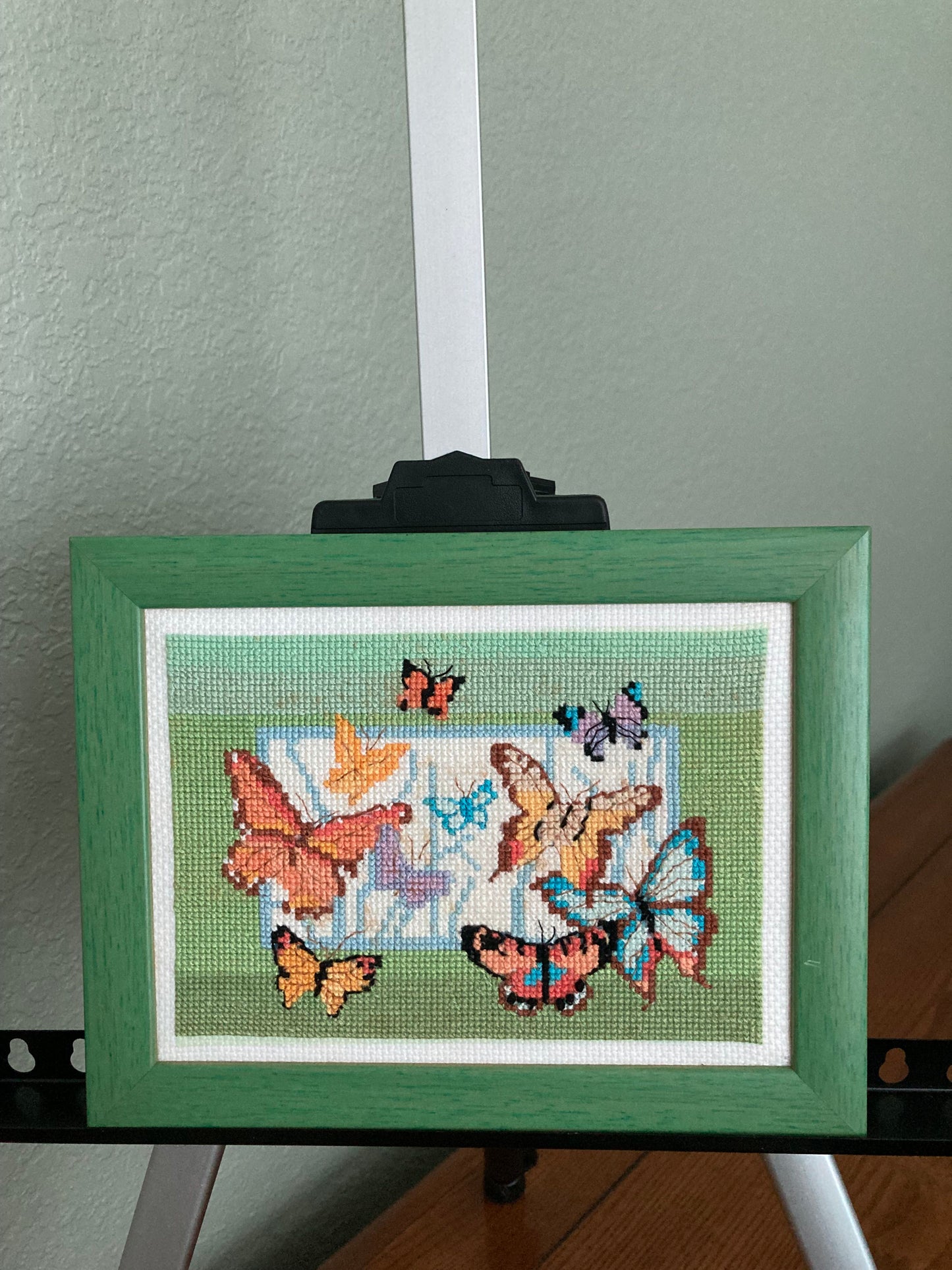 A Flutter of Monarchs Cross Stitch