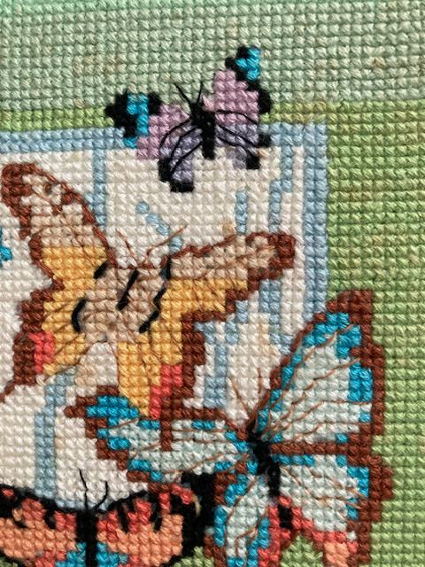 A Flutter of Monarchs Cross Stitch