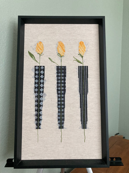 Rose Trio Cross Stitch