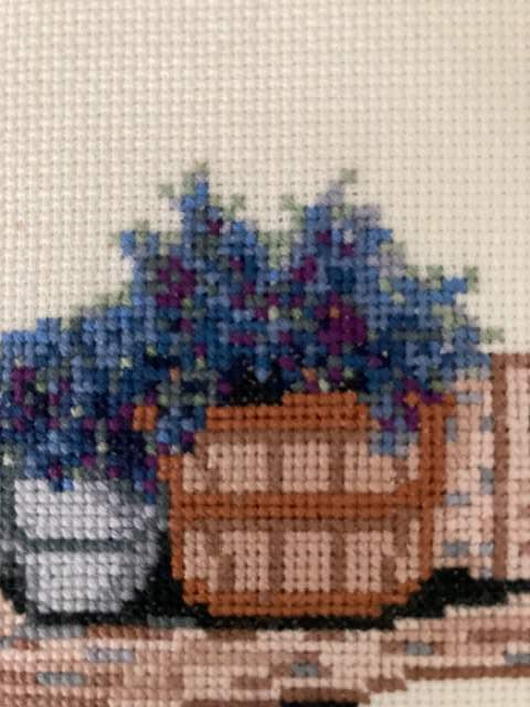 Lavender Truck II Cross Stitch