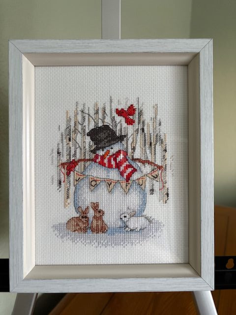 Joyful Snowman Cross Stitch