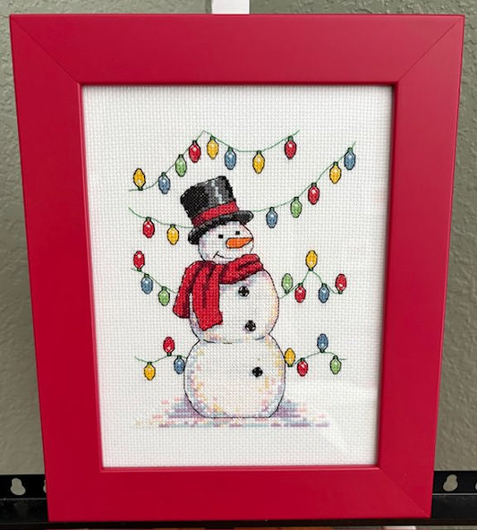 Holiday Snowman Cross Stitch
