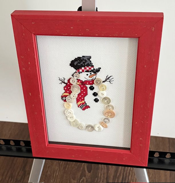 Snow Couple Man Cross Stitch