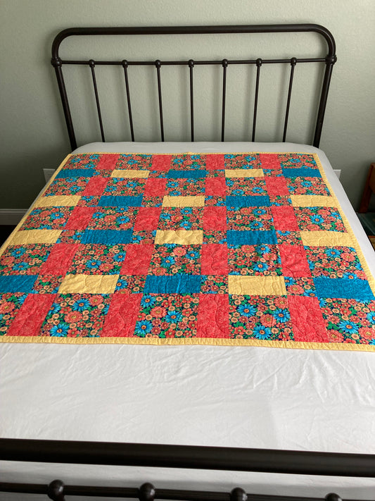 Tic Tac Toe Handmade Quilt