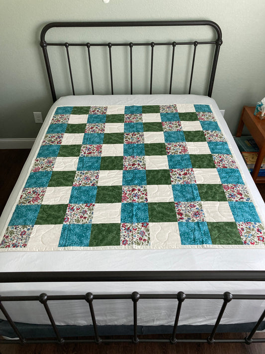 Popping Florals I Handmade Quilt