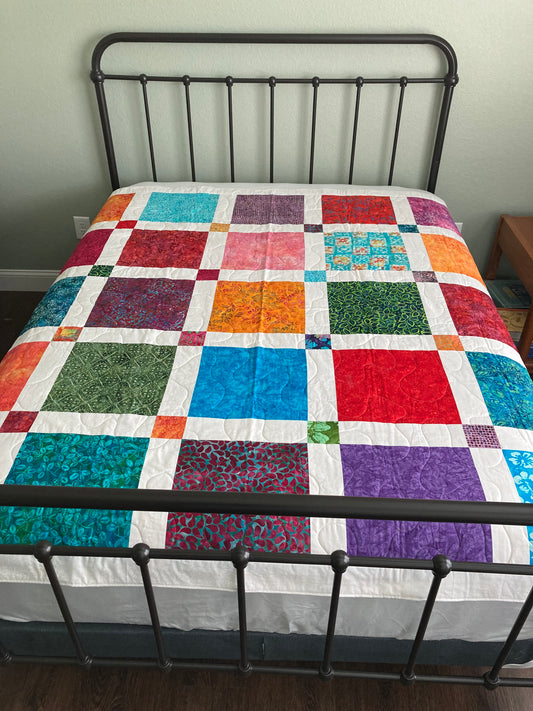 Super Simple Squares Handmade Quilt