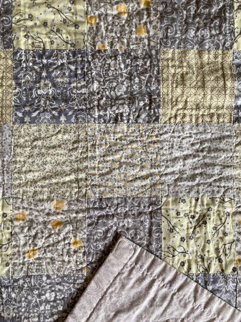 Simple Four Inch Squares III Handmade Quilt