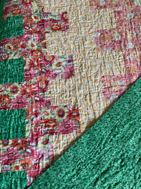 Zip It V Handmade Quilt