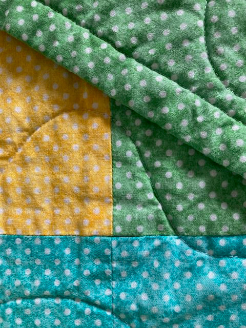 Polka Dots Everywhere Handmade Quilt