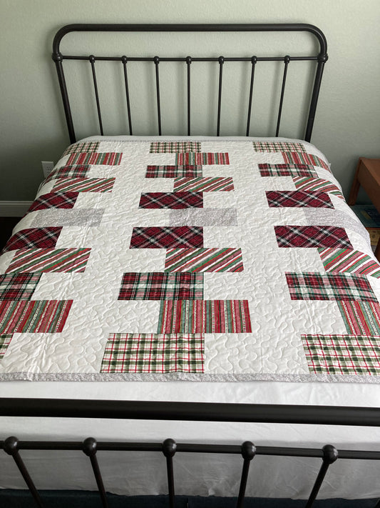 Zip It VIII Christmas Handmade Quilt