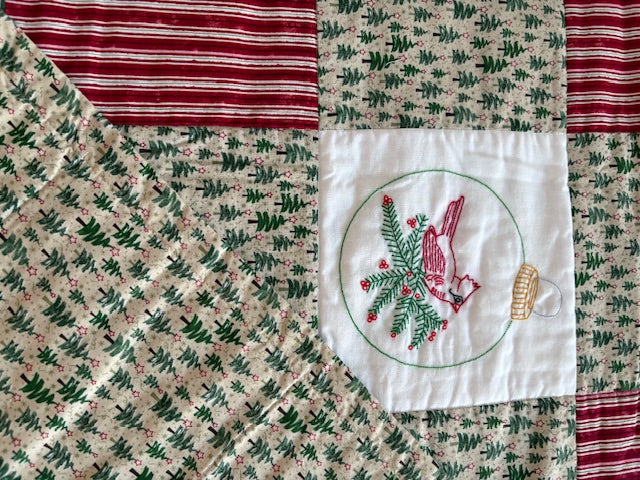 Christmas Ornaments I Handmade Quilt