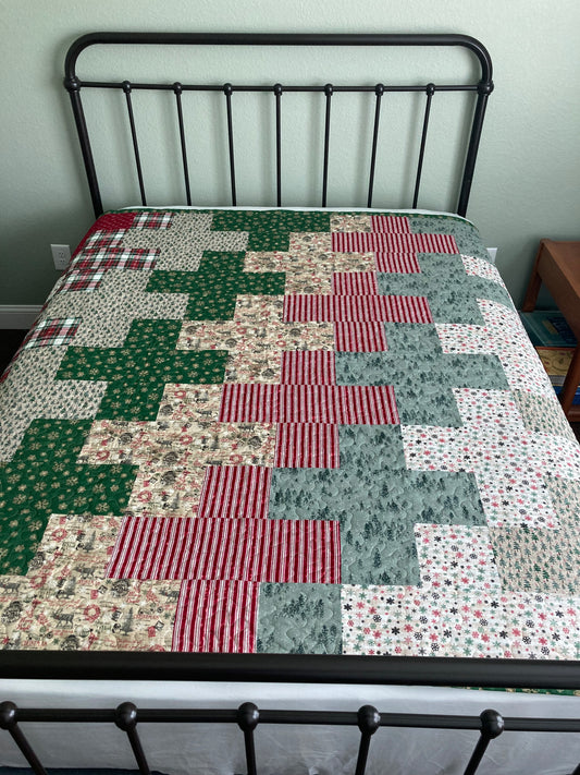 Mary Jane IV Christmas Handmade Quilt