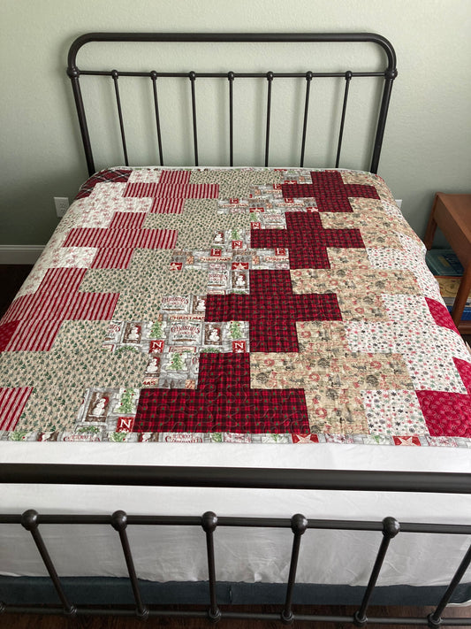 Mary Jane V Christmas Handmade Quilt