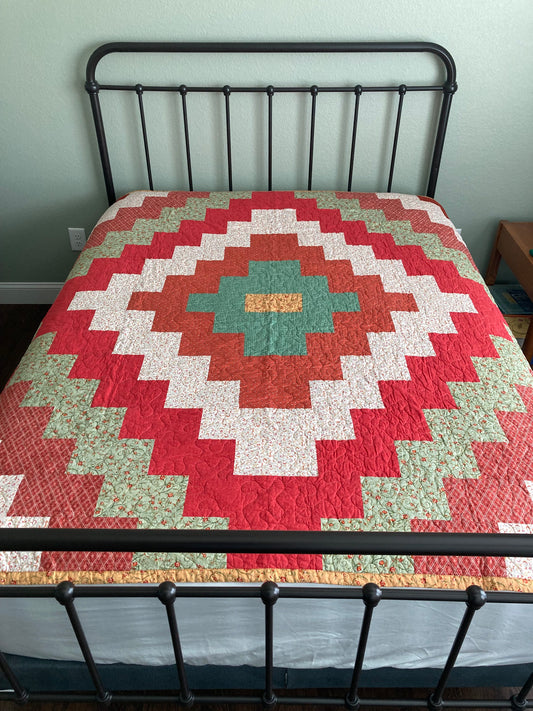 Diamonds and Diamonds I Handmade Quilt