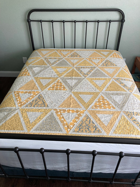 Triangles Handmade Quilt