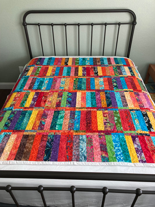 Batik Stash Buster I Handmade Quilt