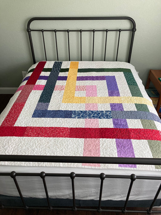 Carpenter's Square II Handmade Quilt