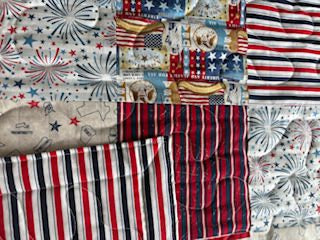 Red, White, and Blue Handmade Quilt